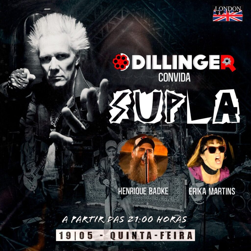 Read more about the article Banda Dillinger convida: Supla – Erika Martins-Henrique Badke. 19/05/22