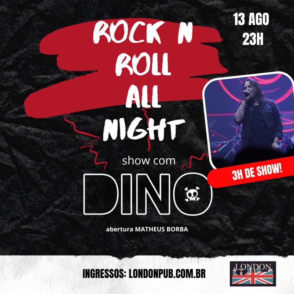 Read more about the article Dino Fonseca 3h de Rock N Roll- 13/08