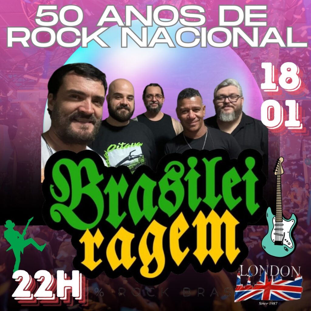 Read more about the article Rock Nacional – Banda Brasileiragem  – 18/01/25